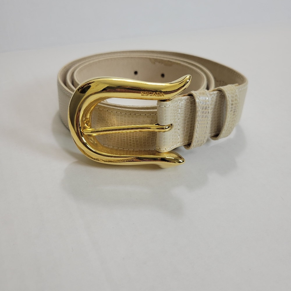 Escada Statement‎ Gold Buckle Belt